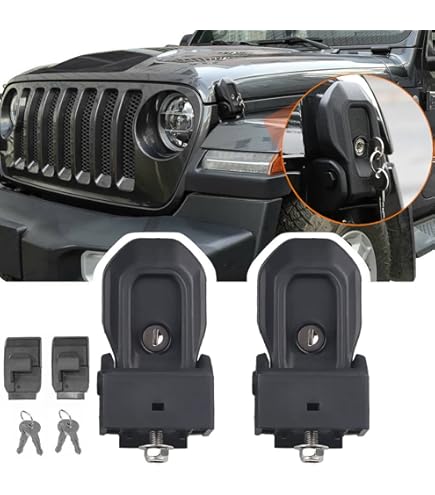 Amazon.co.jp: YOCTM フードロックキャッチセット ジープ ラングラー